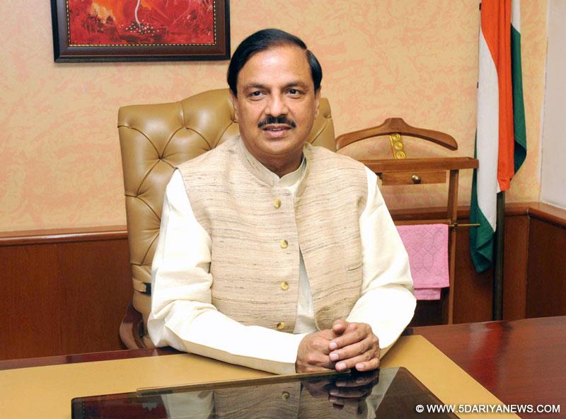 Dr. Mahesh Sharma taking charge as the Minister of State for (Independent Charge) Tourism, in New Delhi on November 12, 2014.