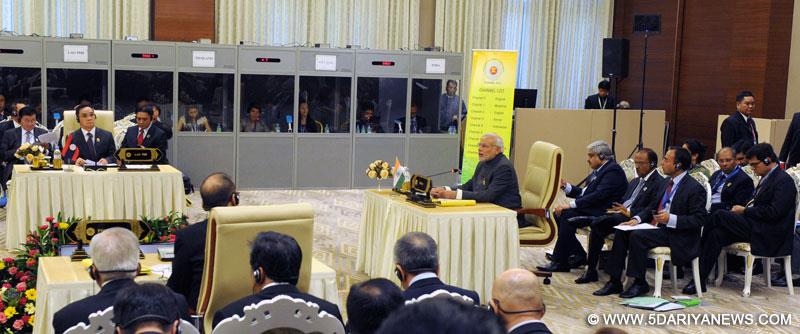 The Prime Minister, Narendra Modi addressing the 12th ASEAN-India Summit, in Nay Pyi Taw, Myanmar on November 12, 2014.