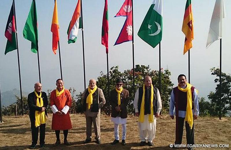 The Prime Minister,  Narendra Modi along with the SAARC leaders, during the Retreat Session of 18th SAARC Summit, in Dhulikhel, Nepal on November 27, 2014.
