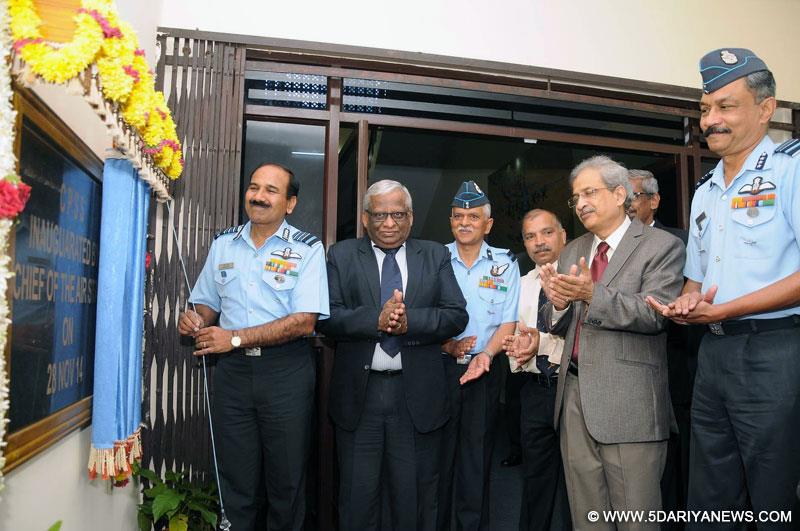 Mysuru: The Chief of the Air Staff, Air Chief Marshal Arup Raha inaugurates the Computerised Pilot Selection System (CPSS) developed jointly by the DRDO and IAF, at Air Force Selection Board (AFSB), at Siddarthnagar, in Mysuru on Nov 28, 2014. 