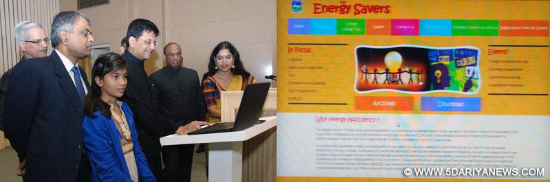 Piyush Goyal launching the “Energy Savers” Web Portal, at the National Energy Conservation Day function, in New Delhi 