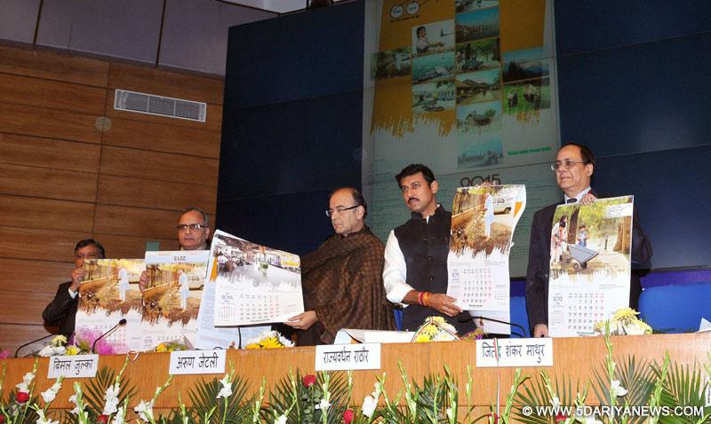 Arun Jaitley at the release of the Government of India Calendar 2015, in New Delhi on December 
