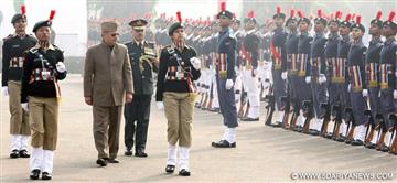  Rao Inderjit Singh inspecting the Guard of Honour, at the DG NCC Republic Day Camp 2015, in New Delhi 