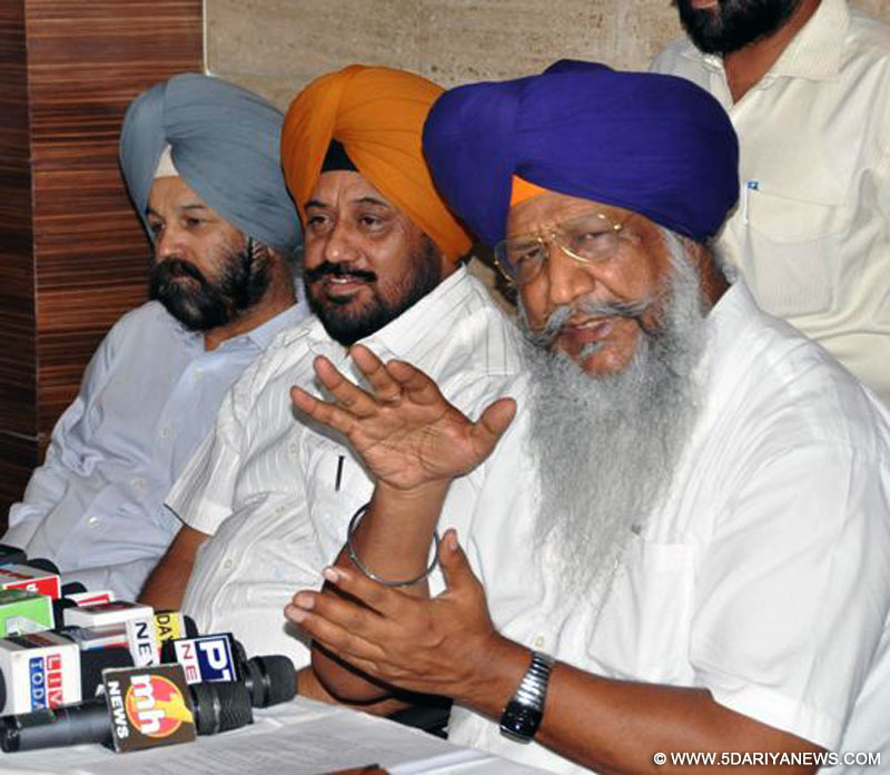 Gulzar Singh Ranike interacting with the media persons