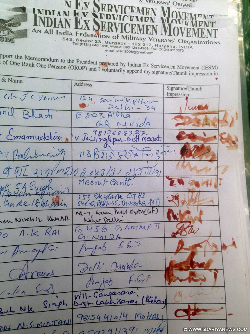 Veterans sign petition