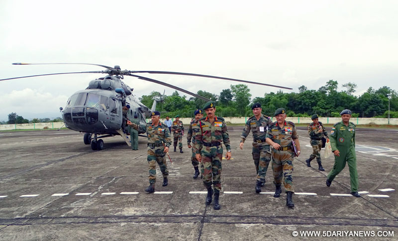 The Chief of Army Staff, General Dalbir Singh arrives at Eastern Command on July 17, 2015.