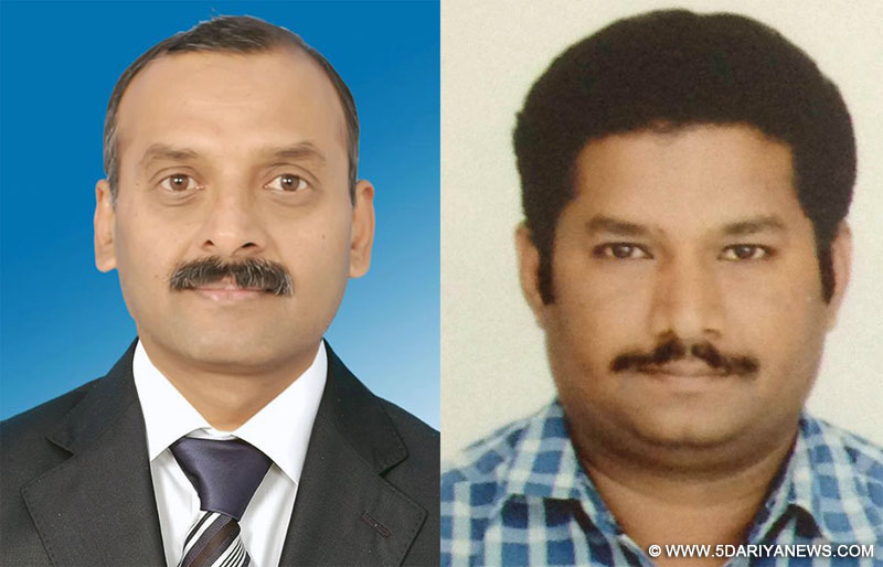 Bengaluru: Vijay Kumar (L) and Lakshmikant (R), who were abducted along with two others in Sirte in Libya, have been released on July 31, 2015. 