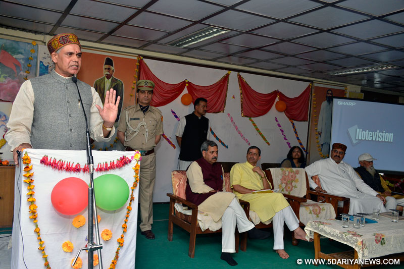 Acharya Devvrat addressing  during  workshop of Principals of Himachal Shiksha Samiti in Shimla on 26th  August 2015.