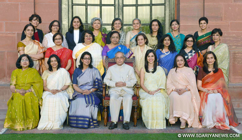 Contributors to the book ’30 Women in Power: their voices, their stories’ call on President