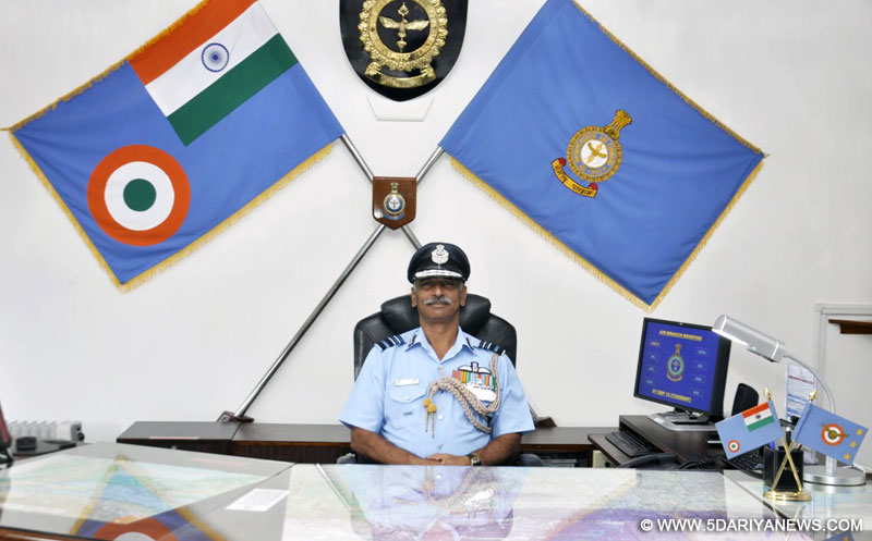 Air Marshal C. Hari Kumar takes over as the Air Officer Commanding-In-Chief of Eastern Air Command, at Shillong on September 01, 2015. 