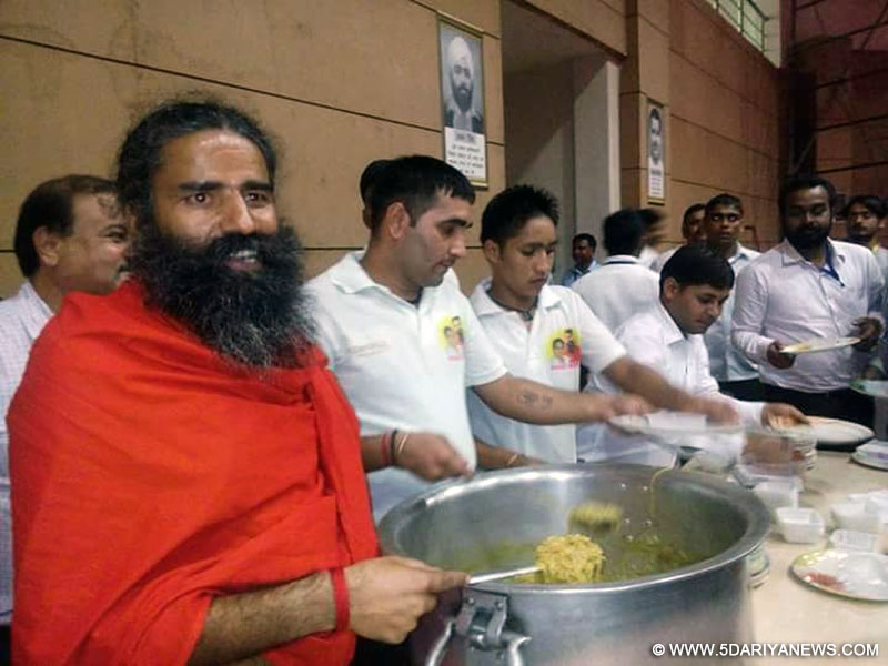 Haridwar: Yoga guru Ramdev serves Patanjali