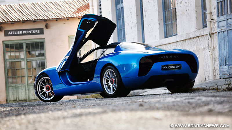 The Toroidion 1MW concept car was unveiled in April by Prince Albert II at the Top Marques car show in Monaco. 