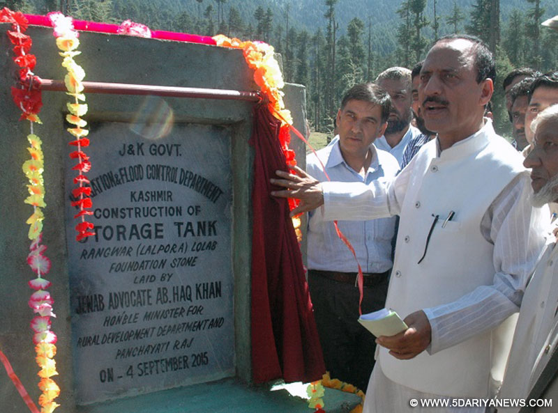 Work on Rangwari Irrigation Storage Tank commences; Haq Khan lays foundation stone