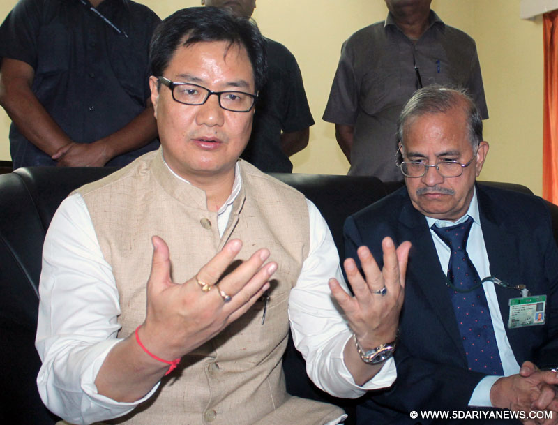 The Minister of State for Home Affairs, Shri Kiren Rijiju addressing at the Defence Materials and Stores Research and Development Establishment of Defence Research Development Organization, in Kanpur on September 04, 2015.