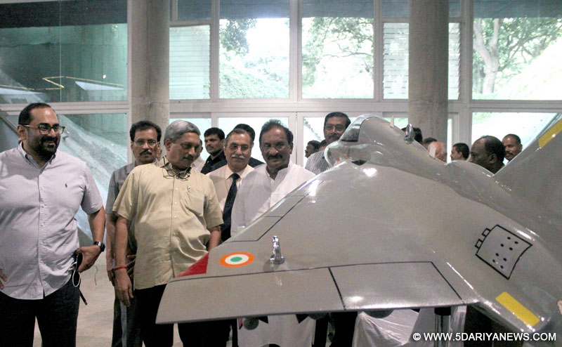 Union Defence Minister Manohar Parrikar during his visit to National Military Memorial Park in Bengaluru, on Sep 6, 2015.