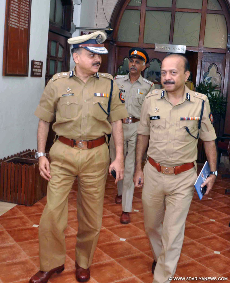 Ahmed Javed, the new police commissioner of Mumbai at police head quarters on Sep 8, 2015. 