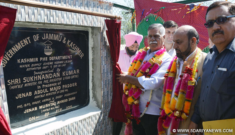 Sukhnandan Kumar Choudhary inaugurates 2 Water Supply schemes at Tral