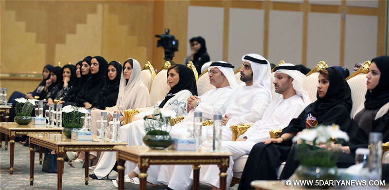 H.E SheikhaBodour AlQasimi, Sheikh Salem bin Abdulrahman Al Qasimi and H.E Dr. Gargash mediating the audience