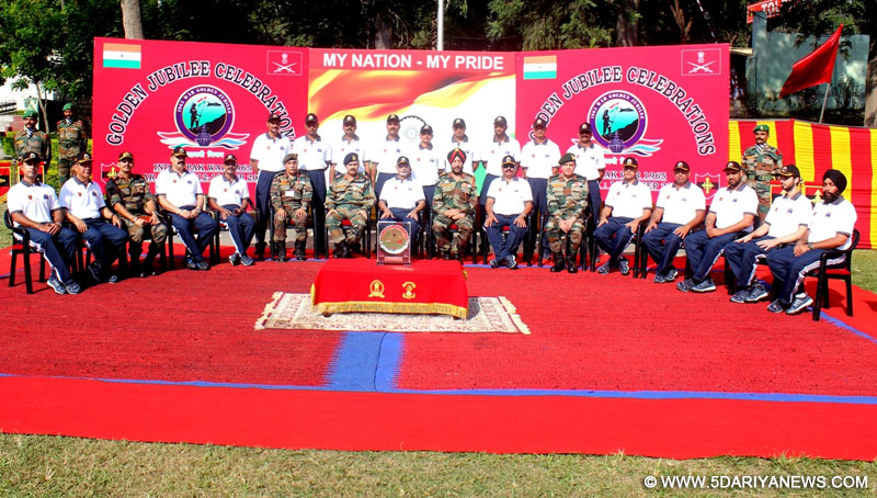 The senior serving officers of Indian Army during a commemorate function to celebrate victory of Indian Army in 1965 Indo-Pak war in Jammu on Sep 12, 2015. 