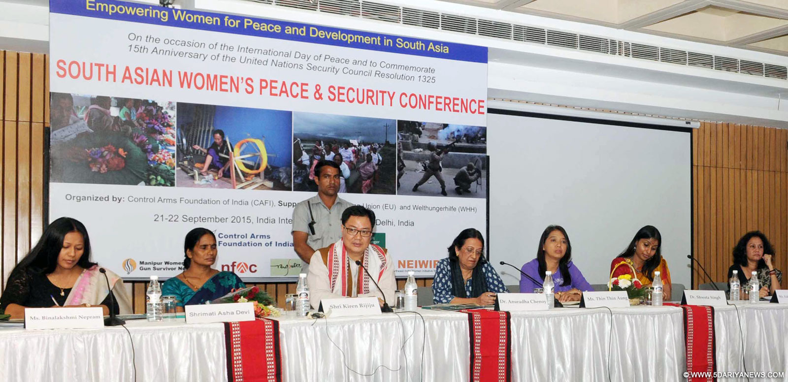 The Minister of State for Home Affairs, Shri Kiren Rijiju addressing at the inauguration of the South Asia Women Peace and Security Conference, in New Delhi on September 21, 2015.