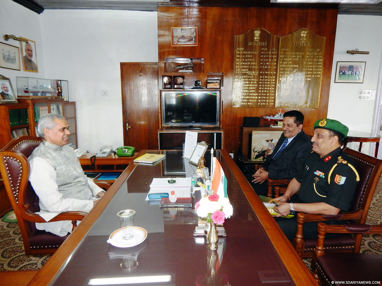 Governor Acharya Devvrat asks NCC cadets to participate in social welfare activities