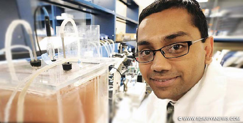 Kartik Chandran, an Indian-American professor, who has won a $625,000 MacArthur “Genius” grant for his work on wastewater treatment