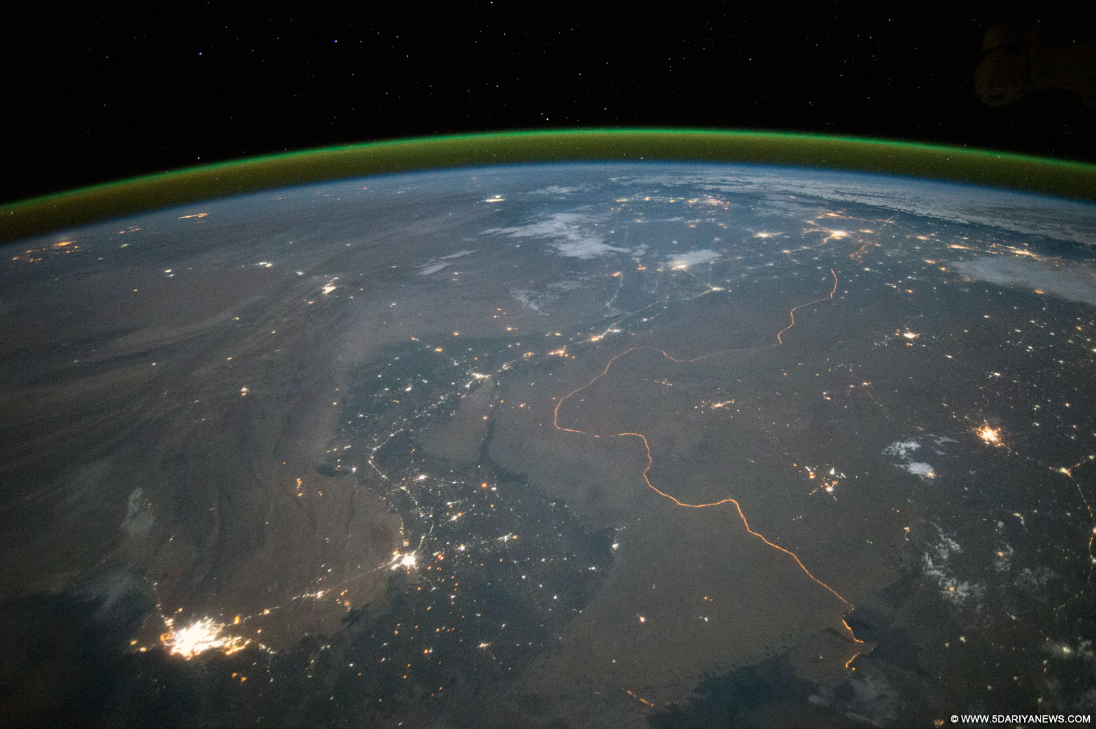NASA image shows India-Pakistan border at night