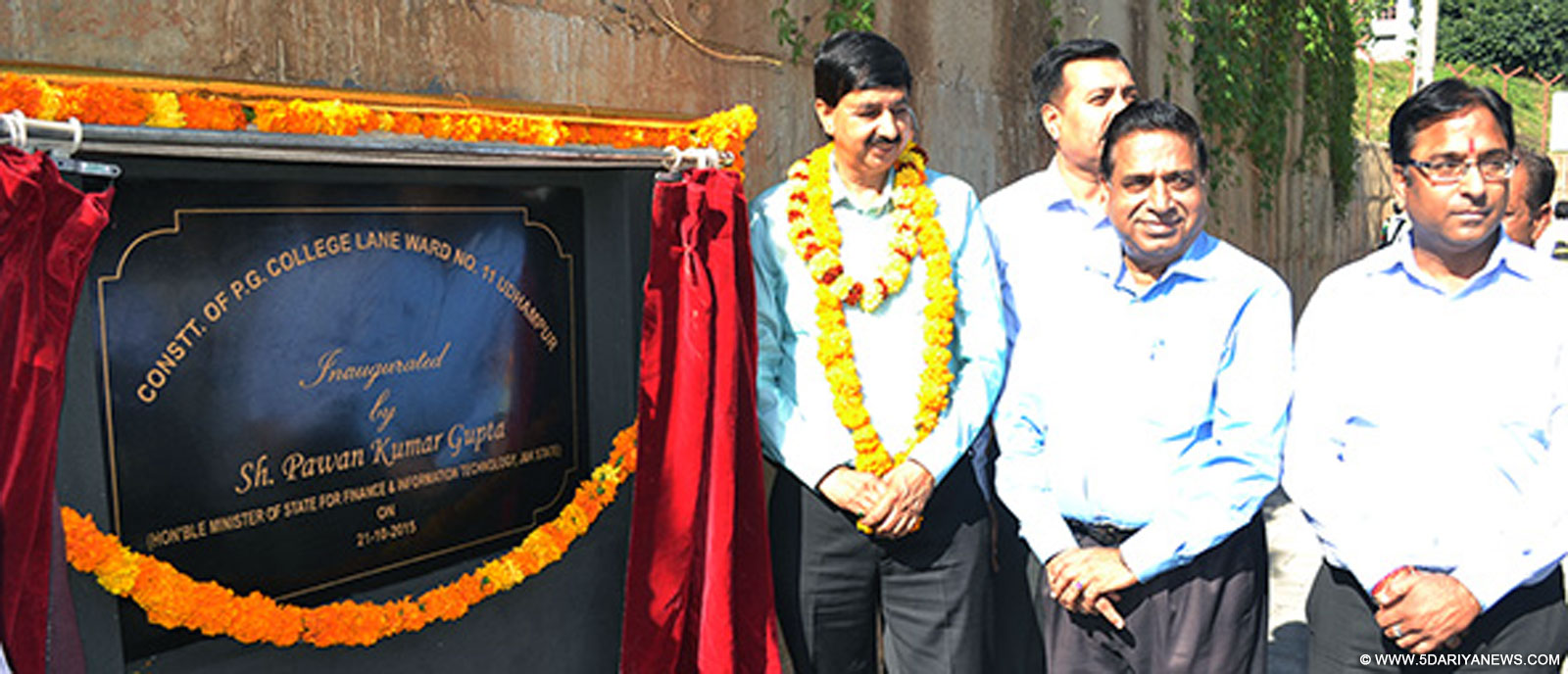 Pawan Kumar Gupta inaugurates newly constructed Central lane
