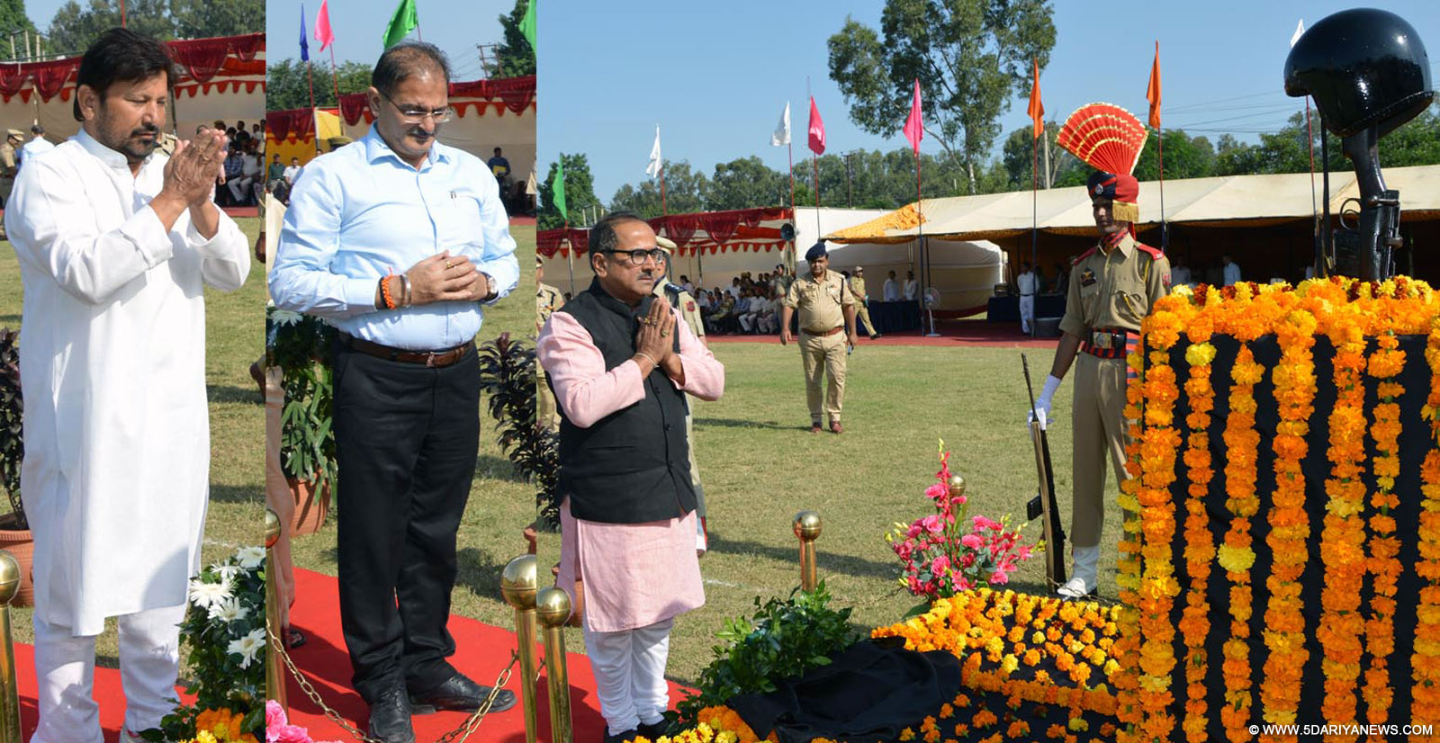 National Police Day : Nirmal, Kavinder, Lal Singh pay tribute to martyrs