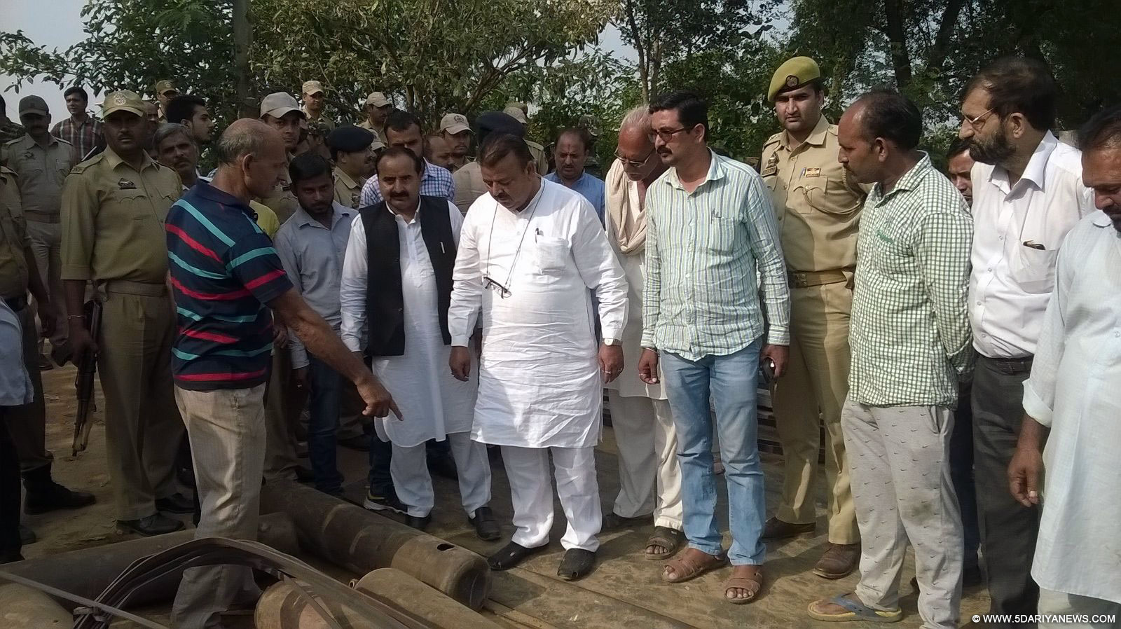 Chander Prakash Ganga visits cross border firing affected villages