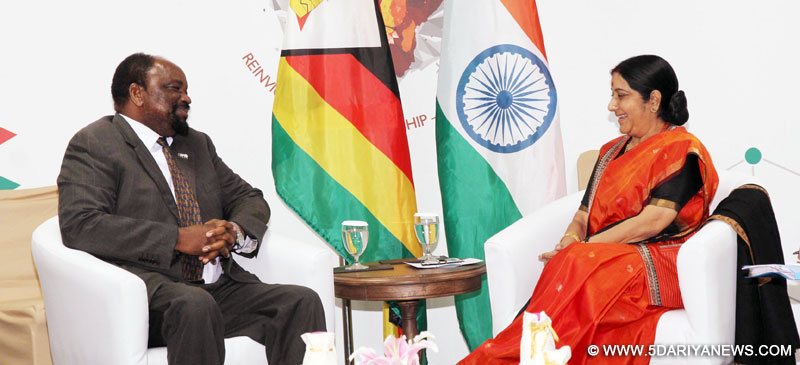 Sushma Swaraj meets eight African counterparts