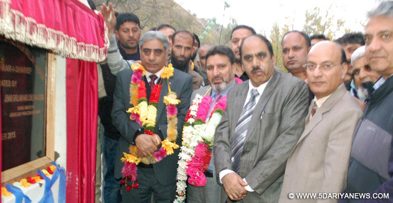 Syed Altaf Bukhari, Hanjura inaugurate Kakawrang, Hafru bridges in Chrar-e-Sharief constituency