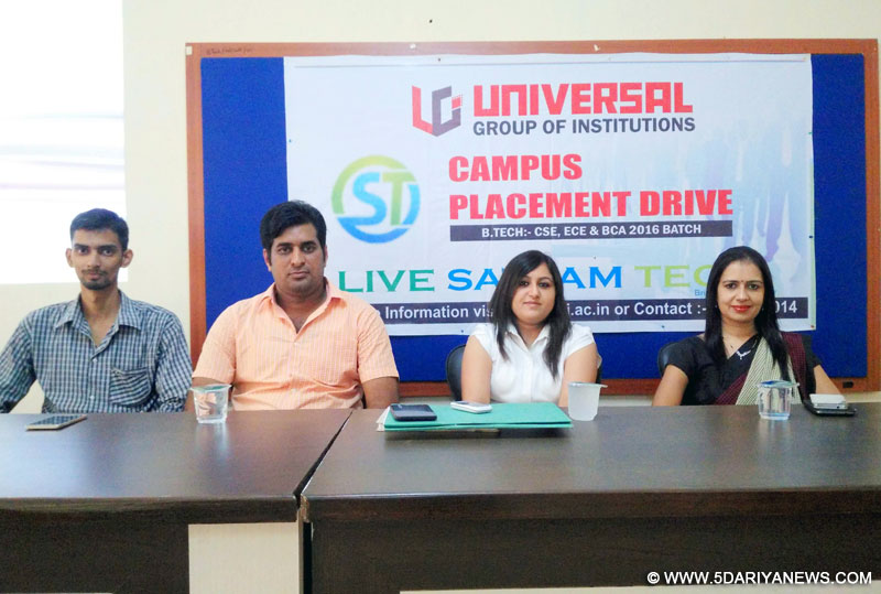 Live Satyam Tech select 10 students at UGI at the package of 3 lakh per annum