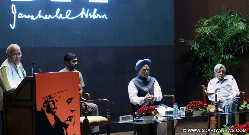 Former Prime Minister Manmohan Singh during a programme organised to celebrate the birth annivrsary of Pt. Jawaharlal Nehru at Nehru Bhawan in New Delhi on Nov. 6, 2015. 