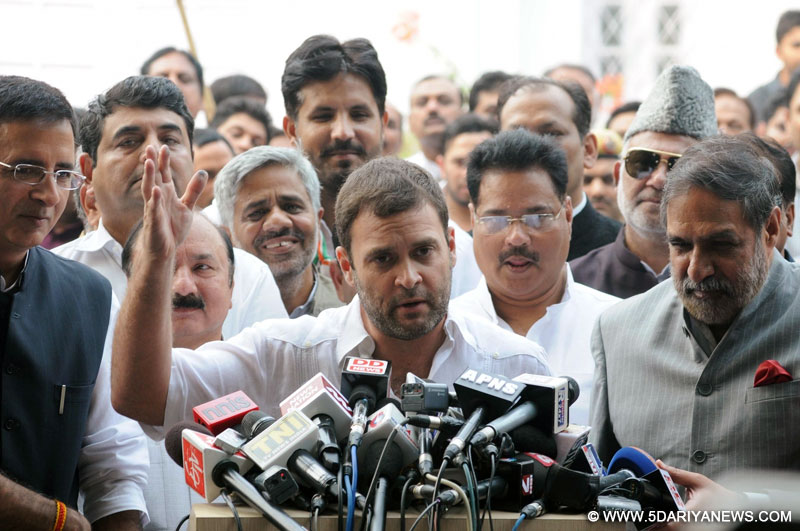 Success in Bihar victory against RSS, Modi: Rahul Gandhi