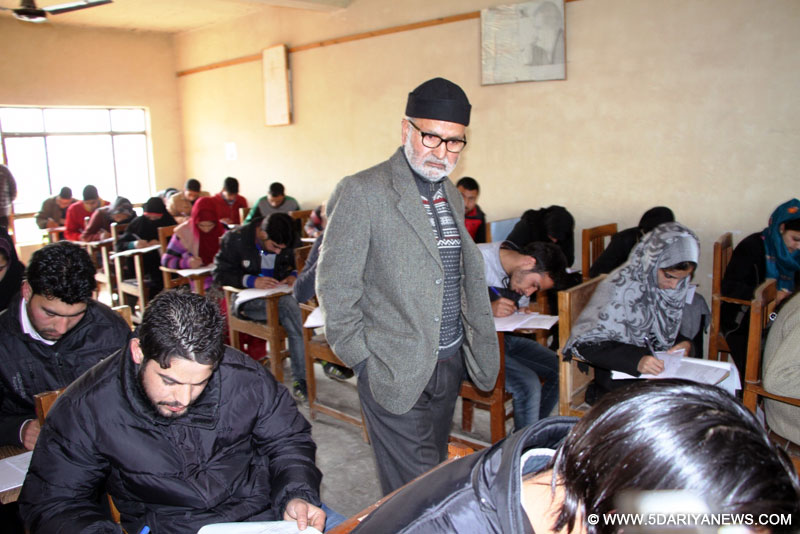 Naeem Akhtar conducts surprise check of examination centres in Srinagar, Budgam