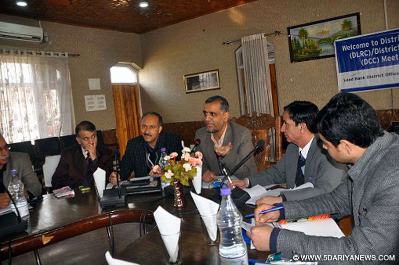DDC Anantnag reviewed the performance of various banks in DLRCmeeting