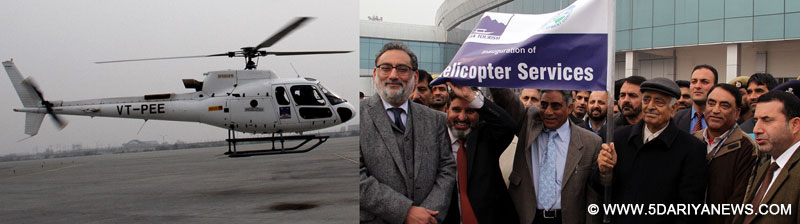 CM flags off first-ever helicopter service to Gulmarg, Pahalgam