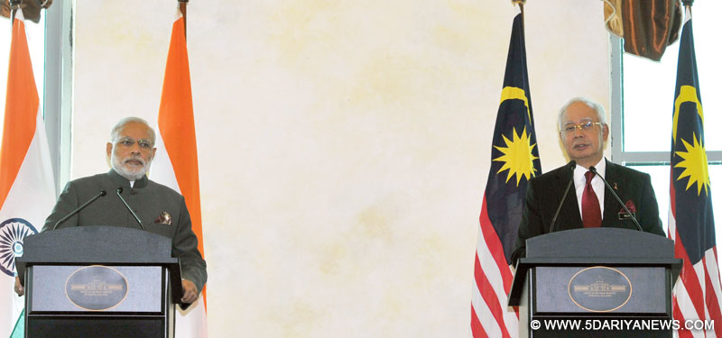 Narendra Modi and the Prime Minister of Malaysia