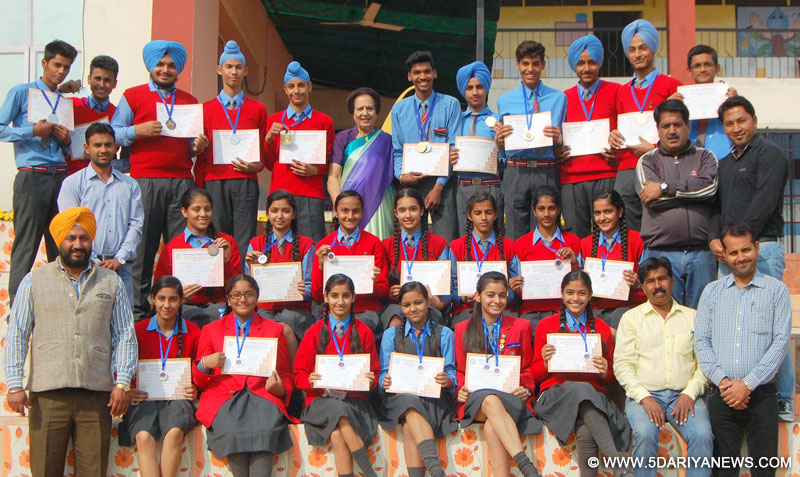 Students of Lawrence School excelled in Mohali Distt. Athletic meet by bagging 24 medals