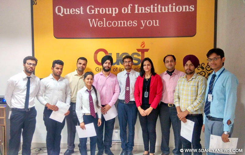 Epic research selects 7 students from quest group of institutions on 2.45 lac package per annum