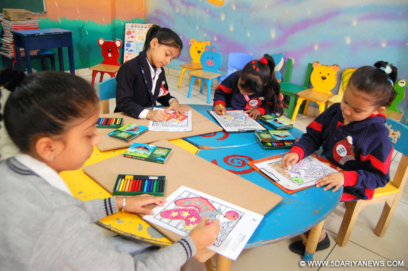 Inter School drawing & painting Competition organized at Shemrock School