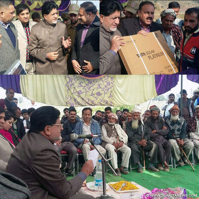 Kohli visits village Garan, takes stock of development works in Kalakote Constituency