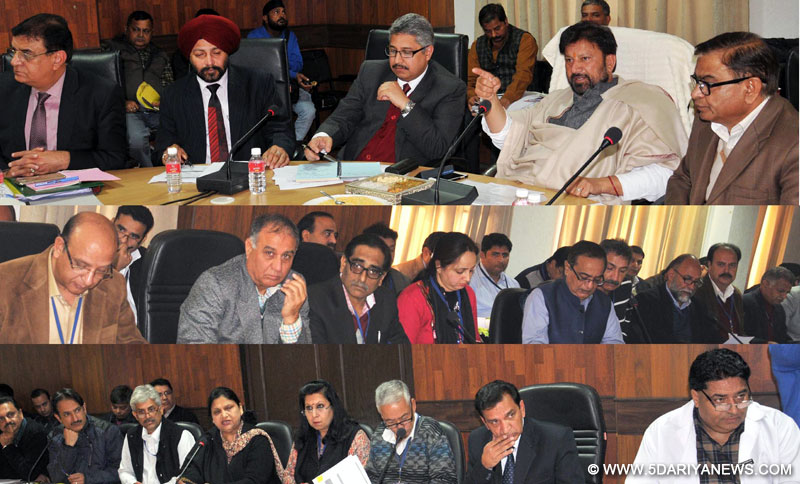 	Lal Singh reviews functioning of health department