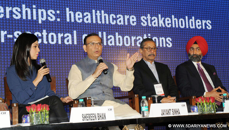 The Minister of State for Finance, Shri Jayant Sinha addressing a special session on ‘Universal Health Assurance’ at the 12th India Health Summit, on the theme “Collaborating with Government in Achieving India’s Health Goals”, in New Delhi on December 10, 2015.