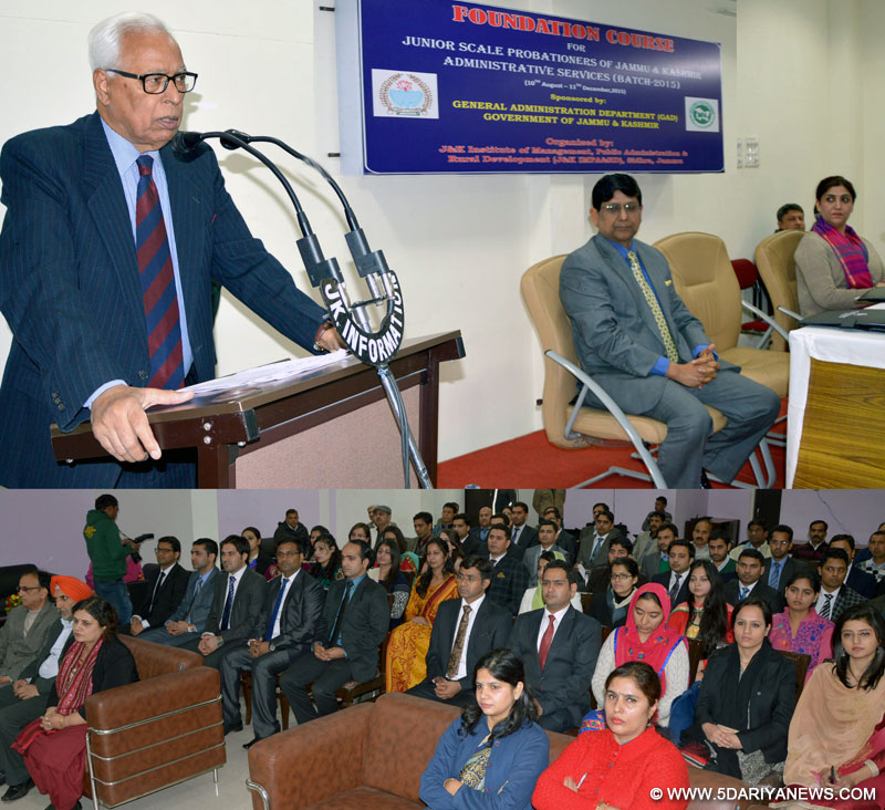 Good governance is the foundation stone to build a forward- looking society: N.N Vohra