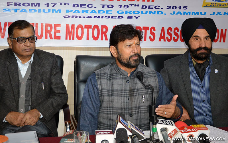 10th SDTR championship from Dec-17 at M. A. Stadium: Lal Singh