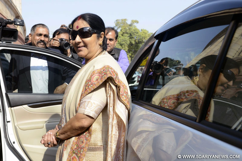 Trust is basis for any dialogue : Sushma Swaraj