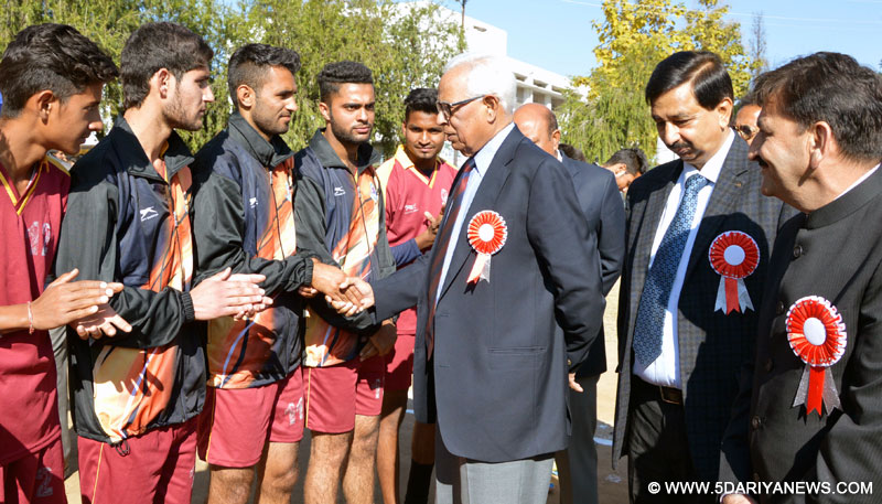 Participation in Sport events promote understanding and camaraderie : N. N. Vohra