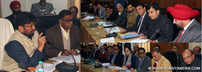 Lal Singh reviews physical, financial achievements of Health Services, NHM
